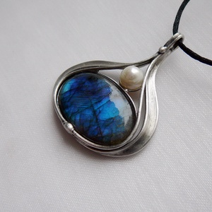 Labradorit medál - Meska.hu