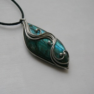 Labradorit medál - ékszer - nyaklánc - medál - Meska.hu