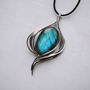 Labradorit medál - ékszer - nyaklánc - medál - Meska.hu