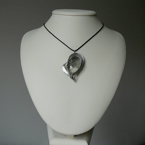 Tibeti fantomkvarc szív medál - ékszer - nyaklánc - medálos nyaklánc - Meska.hu
