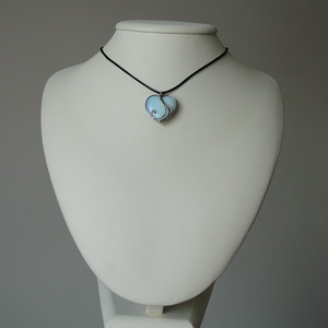 Opalit mini szív medál - ékszer - gyűrű - szoliter gyűrű - Meska.hu