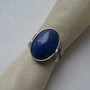 Lápisz lazuli gyűrű - ékszer - gyűrű - statement gyűrű - Meska.hu
