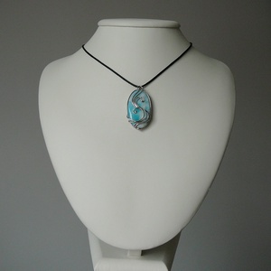Larimár medál - ékszer - nyaklánc - medálos nyaklánc - Meska.hu