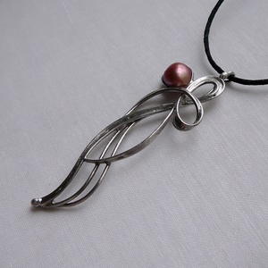 Folyami gyöngy  medál - ékszer - nyaklánc - medálos nyaklánc - Meska.hu