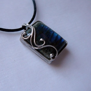 Labradorit medál - ékszer - nyaklánc - medál - Meska.hu