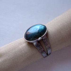 Labradorit gyűrű - ékszer - gyűrű - szoliter gyűrű - Meska.hu