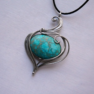 Üledéki jáspis medál - ékszer - nyaklánc - medálos nyaklánc - Meska.hu