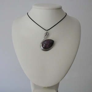 Rubellit hattyú medál - ékszer - nyaklánc - medálos nyaklánc - Meska.hu