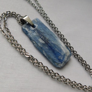 Kianit medálos nyaklánc, Ékszer, Nyaklánc, Medálos nyaklánc, Ékszerkészítés, MESKA