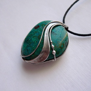 Krizokolla medál, Ékszer, Nyaklánc, Medálos nyaklánc, Ékszerkészítés, Fémmegmunkálás, MESKA