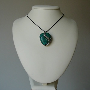 Krizokolla medál - ékszer - nyaklánc - medálos nyaklánc - Meska.hu