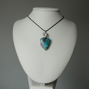 Krizokolla medál - ékszer - nyaklánc - medálos nyaklánc - Meska.hu