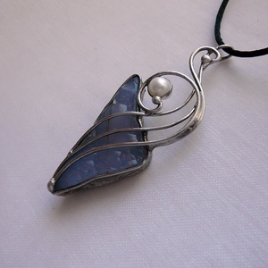 Kalcedon medál - ékszer - nyaklánc - medálos nyaklánc - Meska.hu