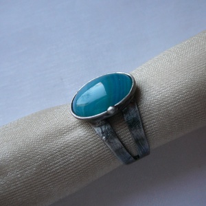 Achát gyűrű - ékszer - gyűrű - szoliter gyűrű - Meska.hu