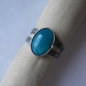 Achát gyűrű - ékszer - gyűrű - szoliter gyűrű - Meska.hu