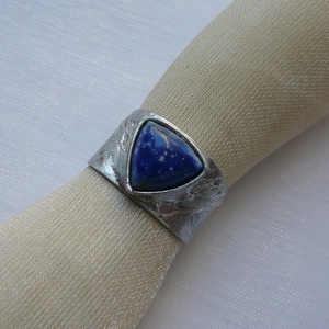 Lápisz lazuli gyűrű - ékszer - gyűrű - statement gyűrű - Meska.hu