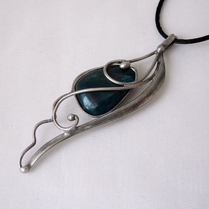 Apatit szárny medál, Ékszer, Nyaklánc, Medálos nyaklánc, Ékszerkészítés, Fémmegmunkálás, MESKA