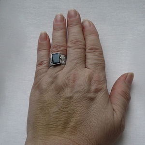 Szodalit gyűrű - ékszer - gyűrű - szoliter gyűrű - Meska.hu