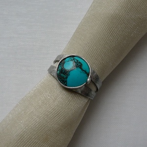 Türkiz gyűrű - ékszer - gyűrű - szoliter gyűrű - Meska.hu