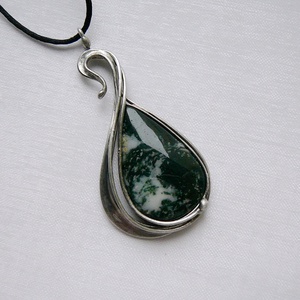 Moha achát medál - ékszer - nyaklánc - medálos nyaklánc - Meska.hu