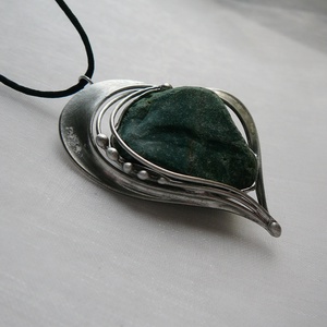 Heliotróp szív medál, Ékszer, Nyaklánc, Medálos nyaklánc, Ékszerkészítés, Fémmegmunkálás, MESKA