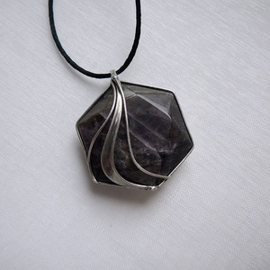 Ametiszt medál - ékszer - nyaklánc - medálos nyaklánc - Meska.hu