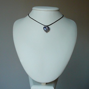 Ametiszt mini szív medál - ékszer - nyaklánc - medálos nyaklánc - Meska.hu