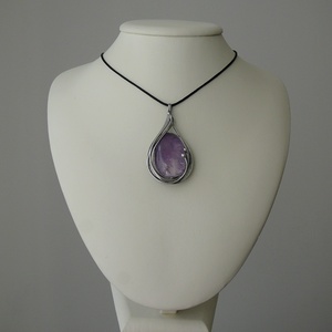 Ametiszt medál - ékszer - nyaklánc - medálos nyaklánc - Meska.hu