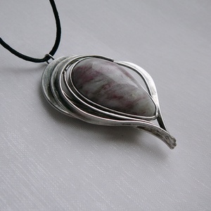 Rubellit szív medál, Ékszer, Nyaklánc, Medálos nyaklánc, Ékszerkészítés, Fémmegmunkálás, MESKA