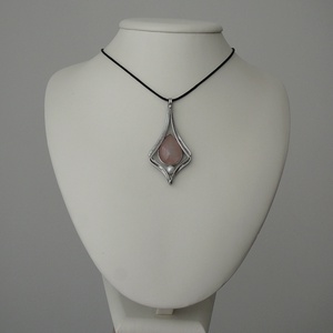 Rózsakvarc medál - ékszer - nyaklánc - medálos nyaklánc - Meska.hu