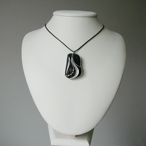 Fekete turmalin medál - ékszer - nyaklánc - medálos nyaklánc - Meska.hu
