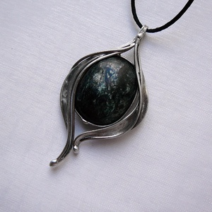 Asztrofllit szív medál - ékszer - nyaklánc - medálos nyaklánc - Meska.hu