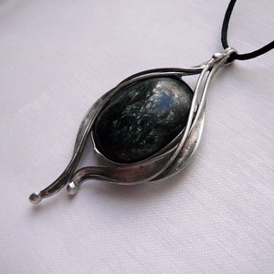 Asztrofllit szív medál, Ékszer, Nyaklánc, Medálos nyaklánc, Ékszerkészítés, Fémmegmunkálás, MESKA