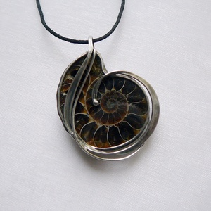 Ammonitesz medál - ékszer - nyaklánc - medálos nyaklánc - Meska.hu