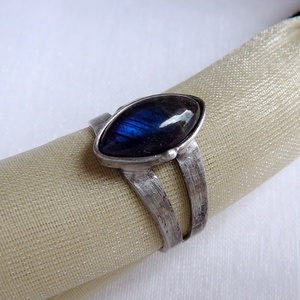 Labradorit gyűrű - ékszer - gyűrű - szoliter gyűrű - Meska.hu