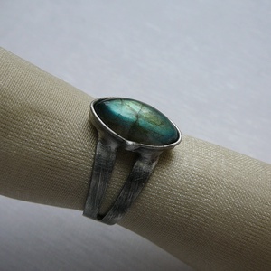 Labradorit gyűrű - ékszer - gyűrű - szoliter gyűrű - Meska.hu