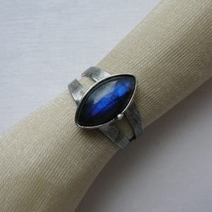 Labradorit gyűrű, Ékszer, Gyűrű, Szoliter gyűrű, Ékszerkészítés, Fémmegmunkálás, MESKA