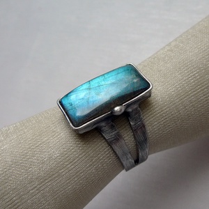 Labradorit gyűrű - ékszer - gyűrű - szoliter gyűrű - Meska.hu