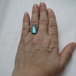 Labradorit gyűrű - ékszer - gyűrű - szoliter gyűrű - Meska.hu