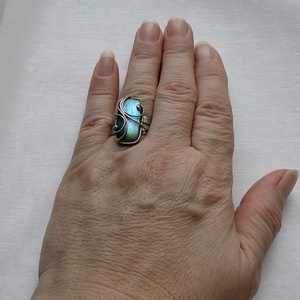 Labradorit gyűrű - ékszer - gyűrű - szoliter gyűrű - Meska.hu