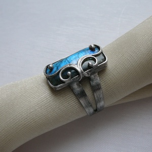 Labradorit gyűrű - ékszer - gyűrű - szoliter gyűrű - Meska.hu