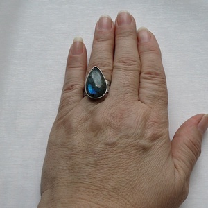 Labradorit gyűrű - ékszer - gyűrű - szoliter gyűrű - Meska.hu
