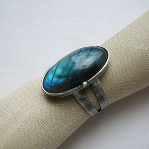 Labradorit gyűrű - ékszer - gyűrű - szoliter gyűrű - Meska.hu