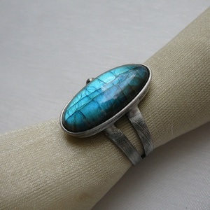 Labradorit gyűrű, Ékszer, Gyűrű, Szoliter gyűrű, Ékszerkészítés, Fémmegmunkálás, MESKA