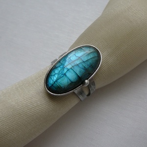 Labradorit gyűrű - ékszer - gyűrű - szoliter gyűrű - Meska.hu