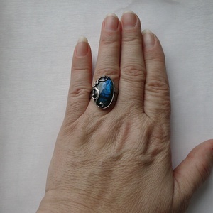 Labradorit gyűrű - ékszer - gyűrű - szoliter gyűrű - Meska.hu