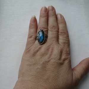 Labradorit gyűrű - ékszer - gyűrű - szoliter gyűrű - Meska.hu