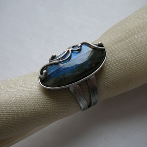 Labradorit gyűrű - ékszer - gyűrű - szoliter gyűrű - Meska.hu