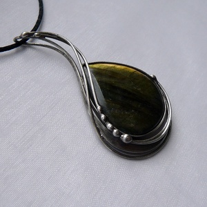Labradorit medál - ékszer - nyaklánc - medál - Meska.hu