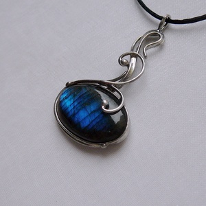 Labradorit medál - ékszer - nyaklánc - medál - Meska.hu